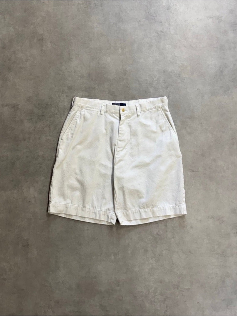 Classic polo Men's White Cotton Chino Shorts 38